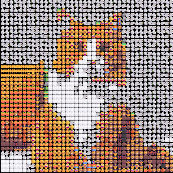 橙白色猫咪 — Emoji 成品